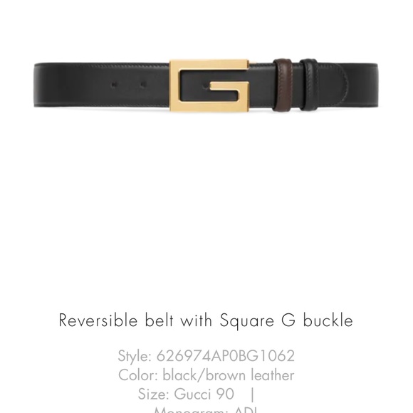 New Mens Authentic Gucci Belt 90 cm - Picture 1 of 7